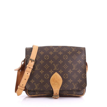 Louis Vuitton Cartouchiere Handbag Monogram Canvas GM Brown 4097712