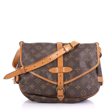 Louis Vuitton Saumur Handbag Monogram Canvas PM