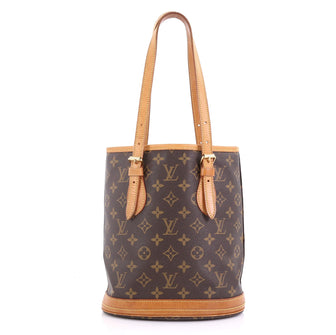Louis Vuitton Petit Bucket Bag Monogram Canvas