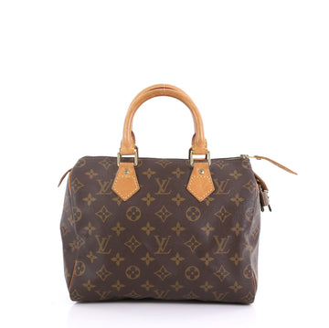Louis Vuitton Speedy Handbag Monogram Canvas 25 Brown 4097739