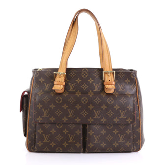 Louis Vuitton Multipli Cite Handbag Monogram Canvas Brown 4097750