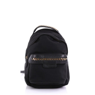 falabella mini backpack Stella McCartney Falabella Go Backpack Nylon Mini Black 409811