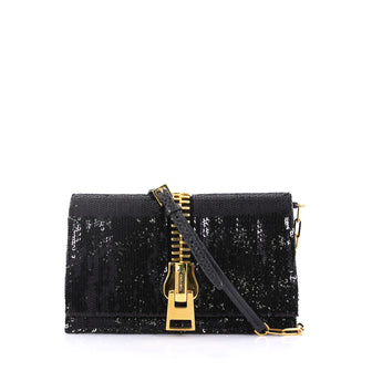 Tom Ford Sedgwick Chain Clutch Sequins and Snakeskin Small 409901