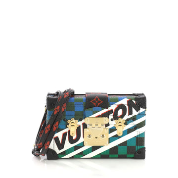 Louis Vuitton Petite Malle Handbag Limited Edition Race 410094