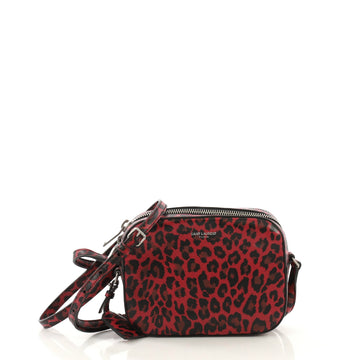 Saint Laurent Camera Bag Printed Leather Small Red 4101045