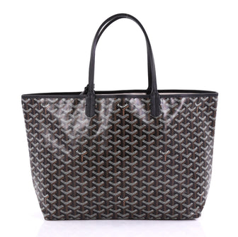 Goyard St. Louis Tote Coated Canvas PM Black 4101081