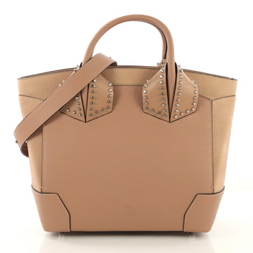 Christian Louboutin Eloise Satchel Spiked Leather Large Pink 410171