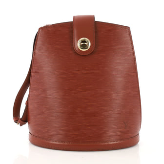 Louis Vuitton Cluny Shoulder Bag Epi Leather Brown 410224