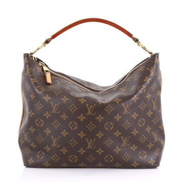 Louis Vuitton Sully Handbag Monogram Canvas PM Brown 4103027