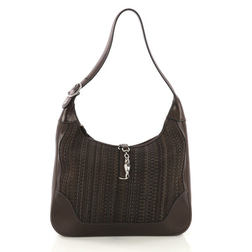 Hermes Trim II Bag Crinoline and Leather 31 Brown 4103033