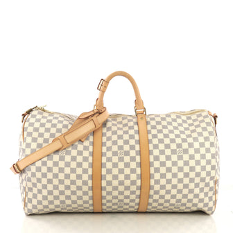 Louis Vuitton Keepall Bandouliere Bag Damier 55 White 4104222