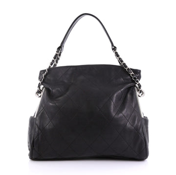 Chanel Ultimate Soft Hobo Quilted Leather Small Black 4104223