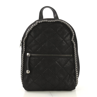 Stella McCartney Falabella Front Zip Backpack Quilted 4104511