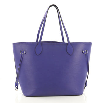 Louis Vuitton Neverfull Tote Epi Leather MM Purple 410459