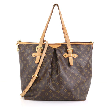 Louis Vuitton Palermo Handbag Monogram Canvas GM Brown 410481