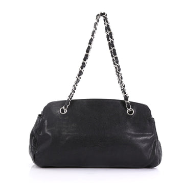 Chanel CC Bowler Bag Caviar Large Black 410531