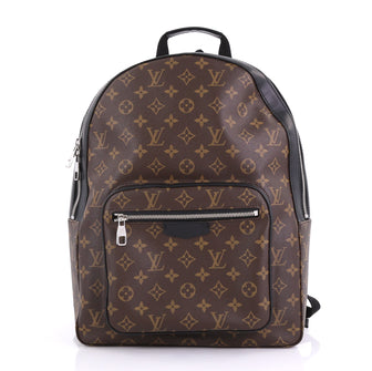 Louis Vuitton Josh Backpack Macassar Monogram Canvas Brown 411011