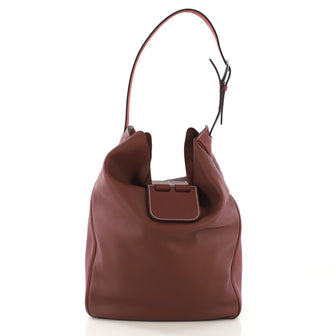 Hermes Virevolte Handbag Swift with Clemence 24 Red 411051