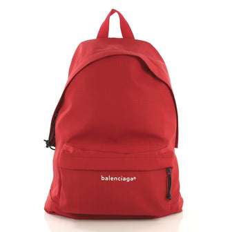Balenciaga Explorer Backpack Nylon Red 411101