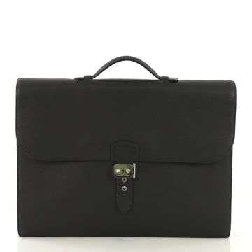 Hermes Sac a Depeches Bag Epsom 41 Black 4111210