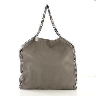 Stella McCartney Falabella Tote Shaggy Deer Large Gray 411252
