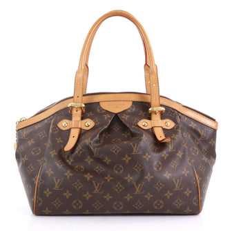 Louis Vuitton Tivoli Handbag Monogram Canvas GM Brown 411341