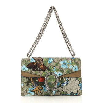 Gucci Dionysus Bag Blooms Print Embroidered GG Coated Canvas 411361