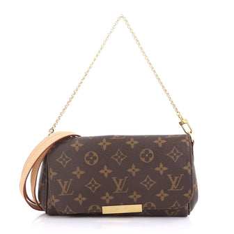 Louis Vuitton Favorite Handbag Monogram Canvas MM Brown 4115617