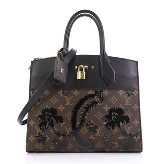Louis Vuitton City Steamer Handbag Limited Edition Blossom 411563