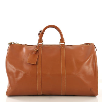 Louis Vuitton Keepall Bag Epi Leather 50 Brown 411567