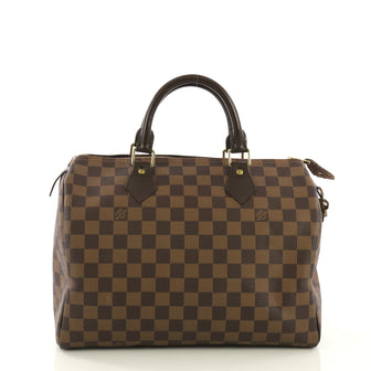 Louis Vuitton Speedy Handbag Damier 30 Brown 411568