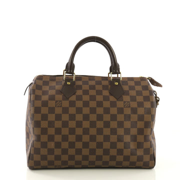 Louis Vuitton Speedy Handbag Damier 30 Brown 411568