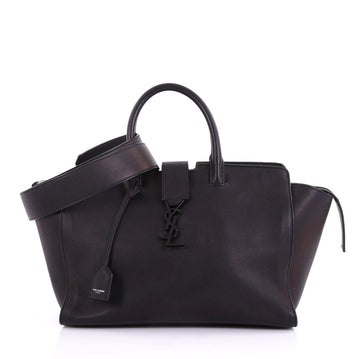 Saint Laurent Monogram Cabas Downtown Leather Small Black 411591
