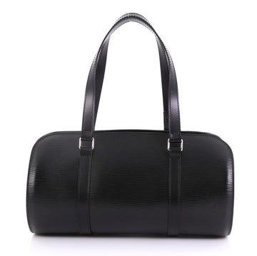 Louis Vuitton Soufflot Handbag Epi Leather Black 411632