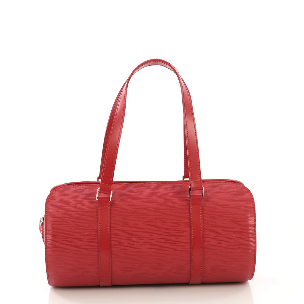 Soufflot leather handbag Louis Vuitton Red in Leather - 36105841