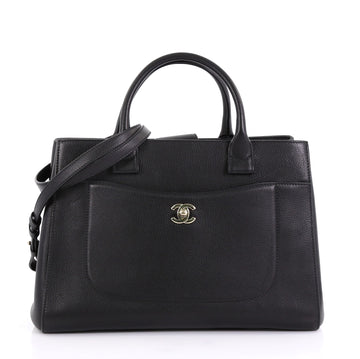 Chanel Neo Executive Tote Grained Calfskin Small Black 411941