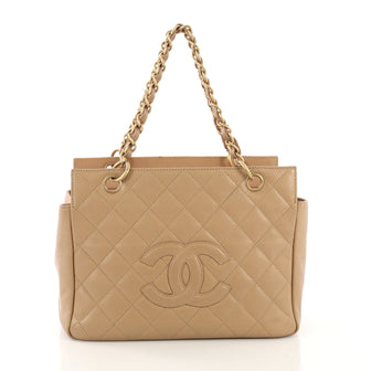 Chanel Petite Timeless Tote Quilted Caviar Neutral 411991
