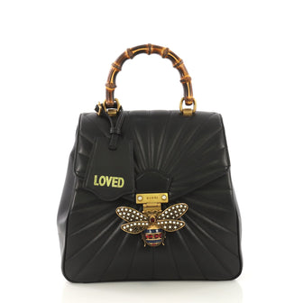Gucci Queen Margaret Top Handle Backpack Quilted Leather 412331