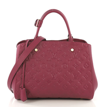 Louis Vuitton Montaigne Handbag Monogram Empreinte Leather 412338