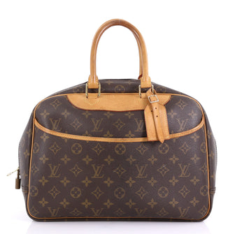 Louis Vuitton Deauville Handbag Monogram Canvas Brown 4125210