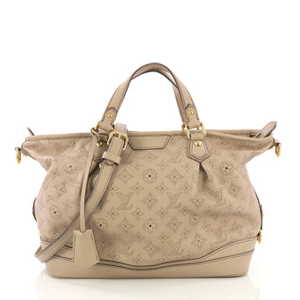 Louis Vuitton Stellar Handbag Mahina Leather PM Neutral 412522