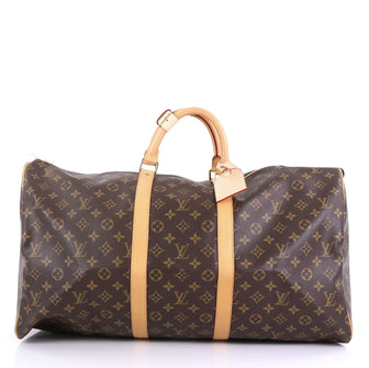 Louis Vuitton Keepall Bag Monogram Canvas 55 Brown 412528