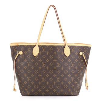 Louis Vuitton Neverfull Tote Monogram Canvas MM Brown 412529
