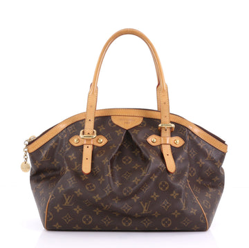 Louis Vuitton Tivoli Handbag Monogram Canvas GM Brown 412534