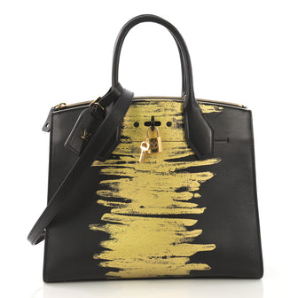 Louis Vuitton City Steamer Handbag Golden Light Print 4125424