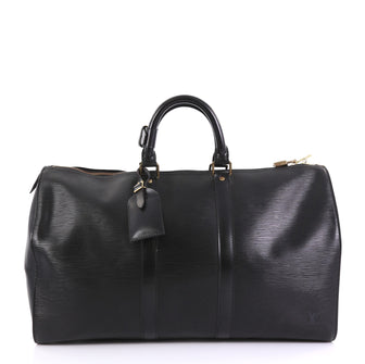 Louis Vuitton Keepall Bag Epi Leather 45 Black 4125427