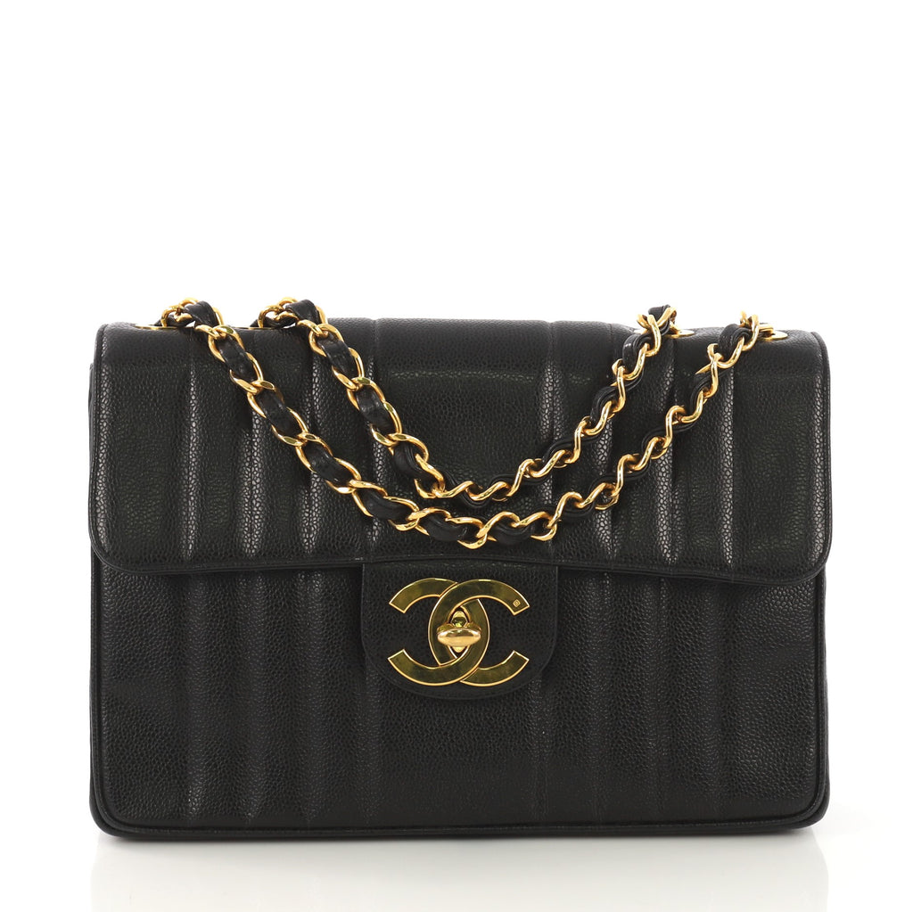 1996 Chanel Black Quilted Lambskin Vintage Jumbo Classic Single Flap Bag at  1stDibs  1996 chanel bag chanel 1996 bag collection