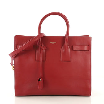 Saint Laurent Sac de Jour Bag Leather Small Red 412549