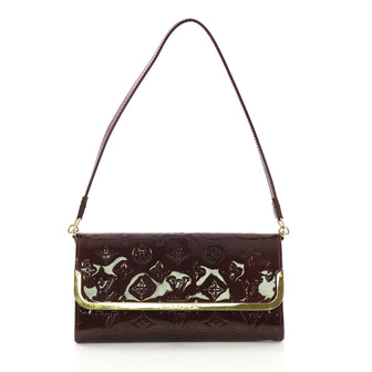Louis Vuitton Rossmore Handbag Monogram Vernis MM Purple 412601
