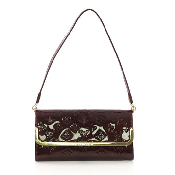 Louis Vuitton Rossmore Handbag Monogram Vernis MM Purple 412601